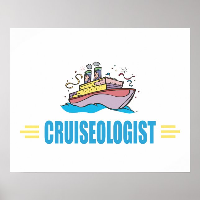 Funny Cruise Ship Poster (Front)