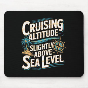 Funny Cruise Vacation Ocean Lovers Nautical Tropic Mouse Pad