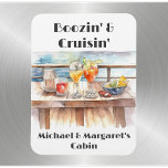Funny Cruse Door Marker Drinking Humor Magnet<br><div class="desc">This design was created though digital art. It may be personalized in the area provide or customizing by choosing the click to customize further option and changing the name, initials or words. You may also change the text color and style or delete the text for an image only design. Contact...</div>