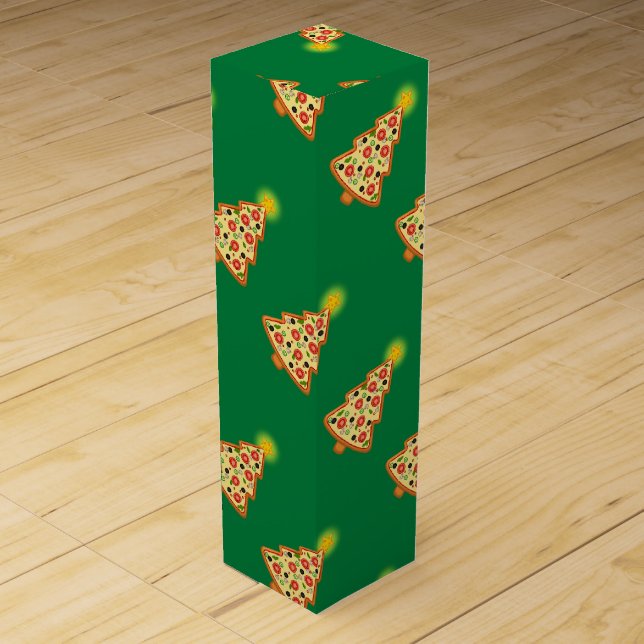 Funny Crustmas Tree Wine Box (Front)
