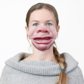Funny Crying Baby Face Adult Cloth Face Mask (Worn)
