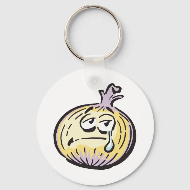 funny crying onion keychain (Front)