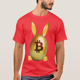 Funny Crypt Golden Easter Egg Bunny Ears Footprint T-Shirt