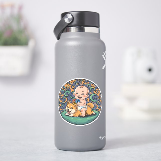 Funny Crypto Baby Sticker (HydroFlask)