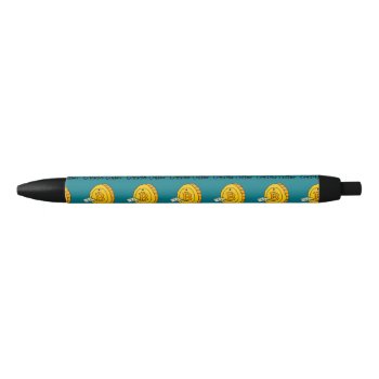 Funny Crypto Critter Bitcoin Eating Money Cartoon Black Ink Pen by patcallum at Zazzle
