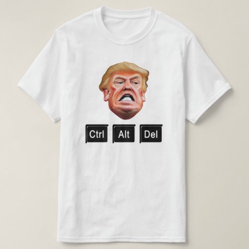 Funny CTRL ALT DEL Impeach Trump _ Anti Trump T_Shirt