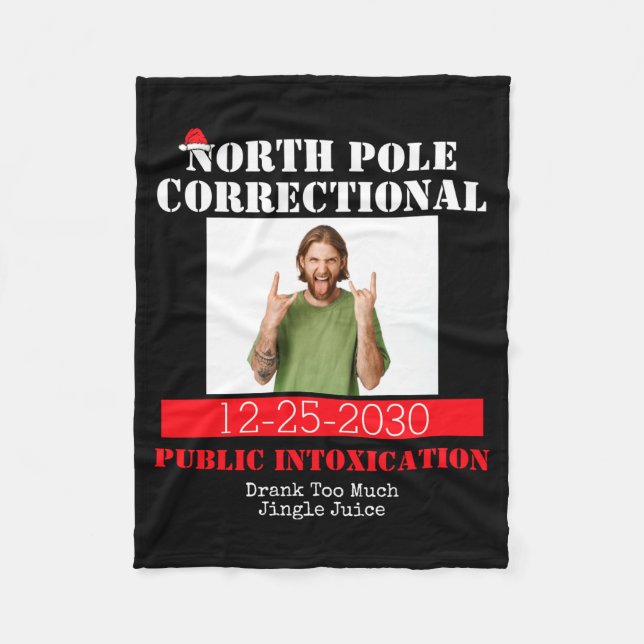 Funny Cture Matching Family Christmas Pajama  Fleece Blanket (Front)