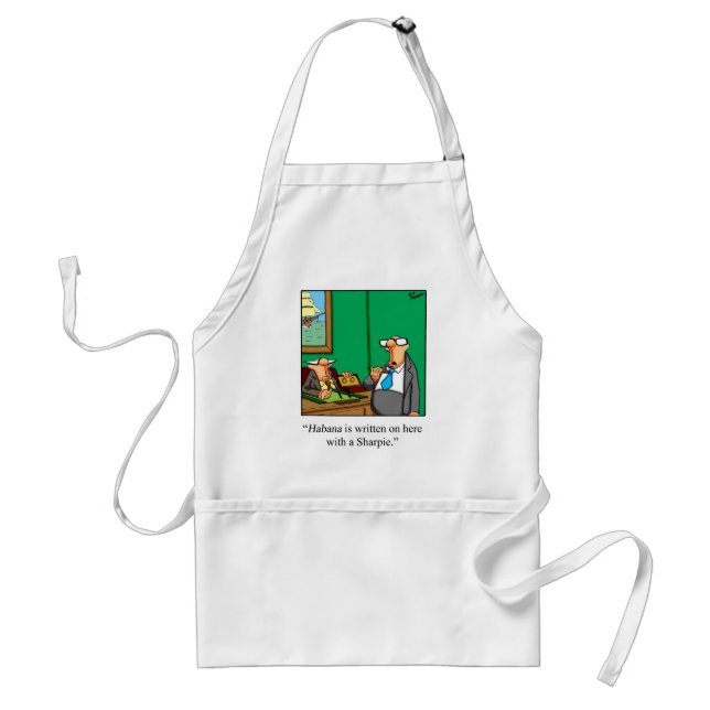 Funny Cuban Cigar Humor! Adult Apron (Front)