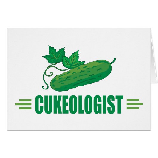 Funny Cucumber Cards (Front Horizontal)