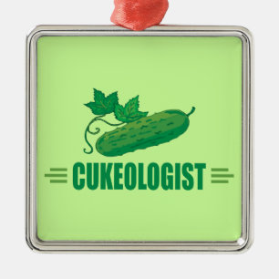 Funny Cucumber Metal Ornament