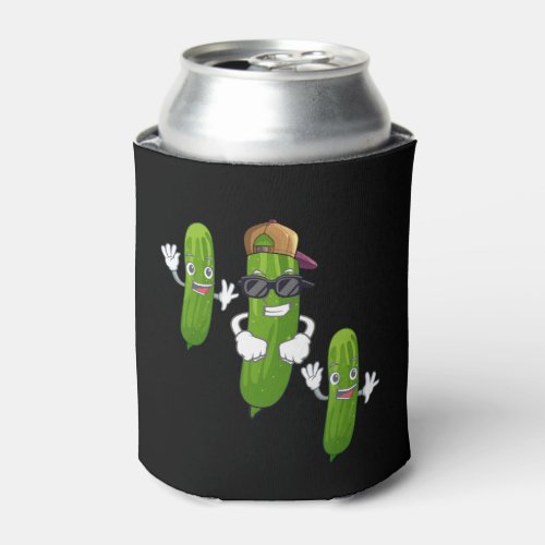 Funny Cucumber Pickle Dancing Food Can Cooler