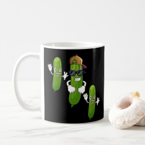 Funny Cucumber Pickle Dancing Food Coffee Mug