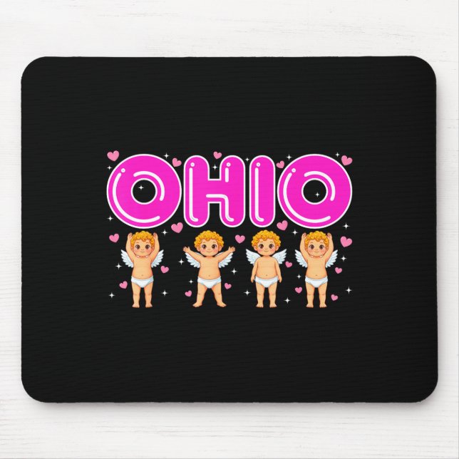 Funny Cud Ohio Midwestern Party O-h-i-o In Valenti Mouse Pad (Front)