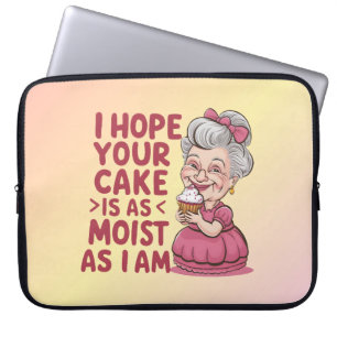 Funny Cupcake Baking Grandma Quotes Cupcake Lover Laptop Sleeve
