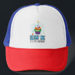 Funny Cupcake Candle Blow Me It's My Birthday  Trucker Hat<br><div class="desc">This funny design is perfect for someone who is celebrating his birthday. Grab this shirt as a perfect present to show off your love and greetings at someone's birthday party.</div>