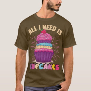 Funny Cupcake Costume  Funny Baking Outfit Cute Cu T-Shirt