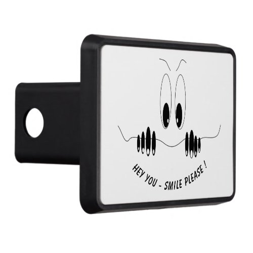 Funny Curiosity Eyes _ Smile _ Add Your TextColor Hitch Cover