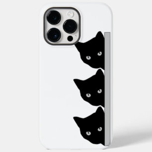 Funny Curious Cats Silhouette Case-Mate iPhone 14 Pro Max Case