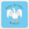 Funny curious domestic goose cartoon illustration
