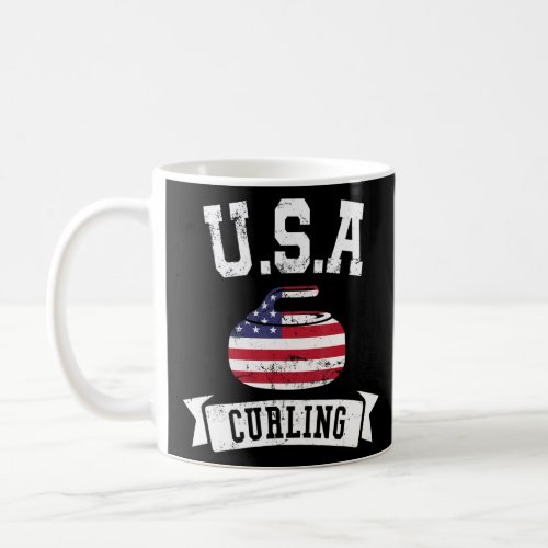 Funny Curling  For Men Women Curling Players Usa 2 Coffee Mug