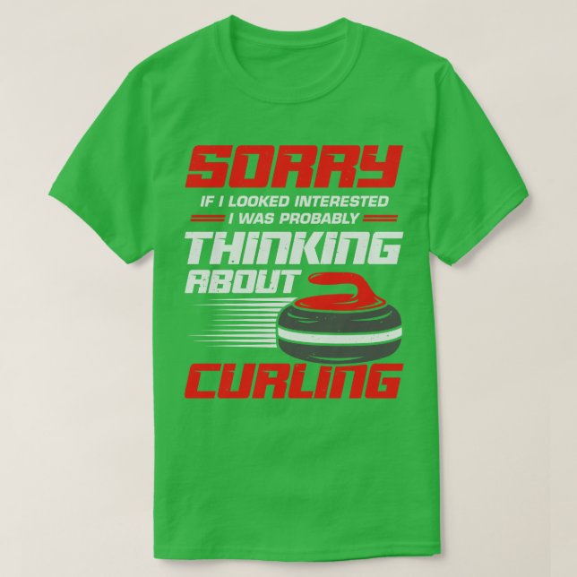 Funny Curling Player Sport Curler Gift  T-Shirt (Design Front)