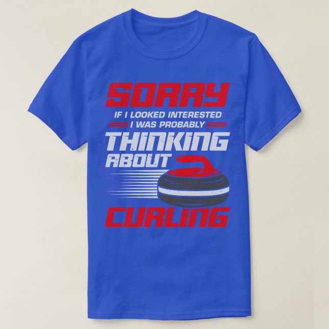 Funny Curling Player Sport Curler Gift  T-Shirt (Design Front)