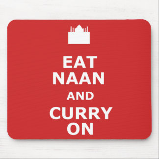 Funny curry mouse pad