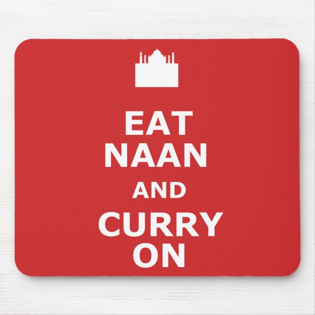 Funny curry mouse pad (Front)