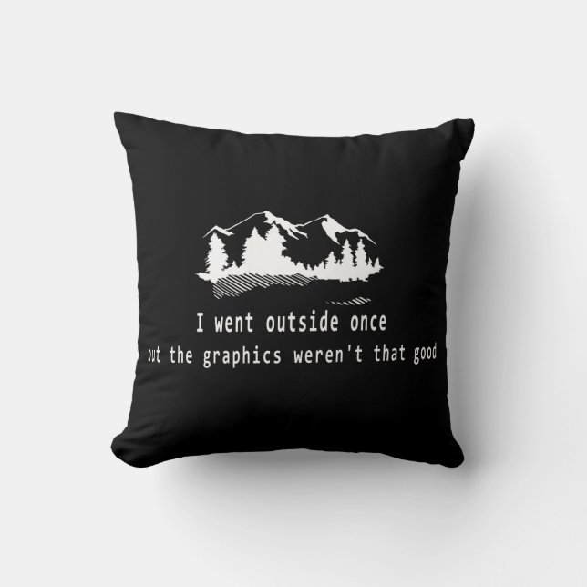 funny cushion for gamers, geeks and  nerds (Front)