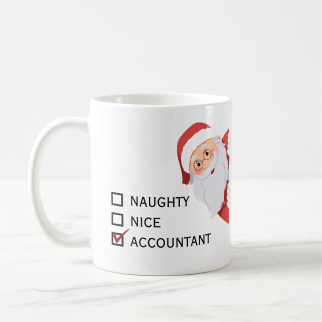Funny Custom Any Profession Christmas Mug (Left)