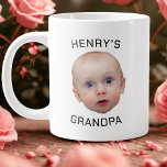 Funny Custom Baby Face  Giant Coffee Mug<br><div class="desc">Custom Baby Face Coffee Mug, Replace the face of this baby with your favorite photo (make sure to crop as much to the face as possible and use an app to remove the background) and personalize this funny mug with your kid, husband, or boyfriend on it! Also a fun and...</div>
