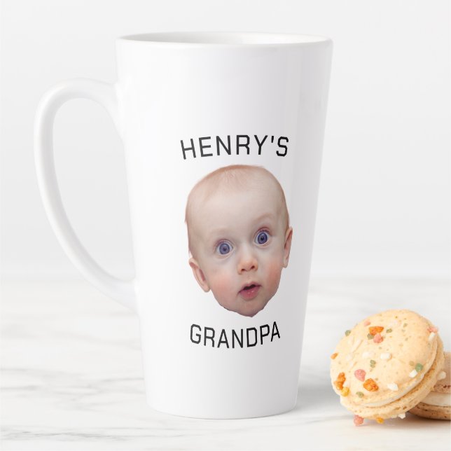 Funny Custom Baby Face  Latte Mug (In Situ)