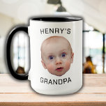 Funny Custom Baby Face  Mug<br><div class="desc">Custom Baby Face Coffee Mug, Replace the face of this baby with your favorite photo (make sure to crop as much to the face as possible and use an app to remove the background) and personalize this funny mug with your kid, husband, or boyfriend on it! Also a fun and...</div>