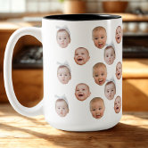 Custom Add 3 Photo Personalized Coffee Mug | Zazzle