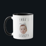 Funny Custom Baby Face Photo  Mug<br><div class="desc">Funny Custom Baby Face Photo Mug, Replace the face of this baby with your favorite photo (make sure to crop as much to the face as possible and use an app to remove the background) and personalize this funny Christmas Holiday mug with your kid, husband, or boyfriend on it! Also...</div>
