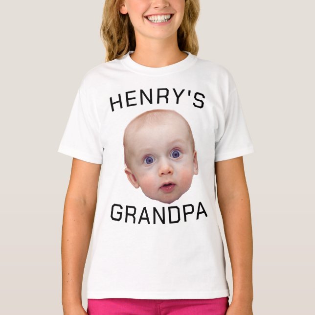 Funny Custom Baby Face  T-Shirt (Front)