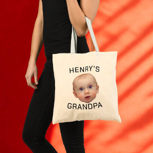 Funny Custom Baby Face  Tote Bag