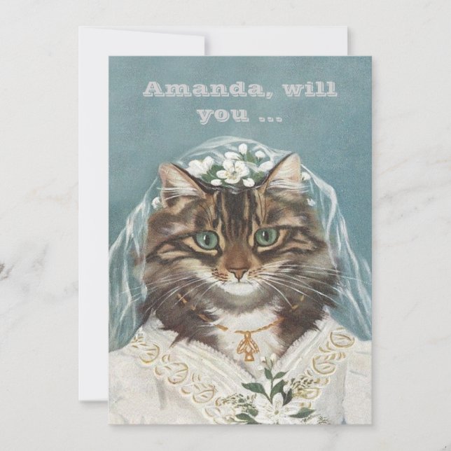 Funny custom be my bridesmaid/maid of honor invitation (Front)