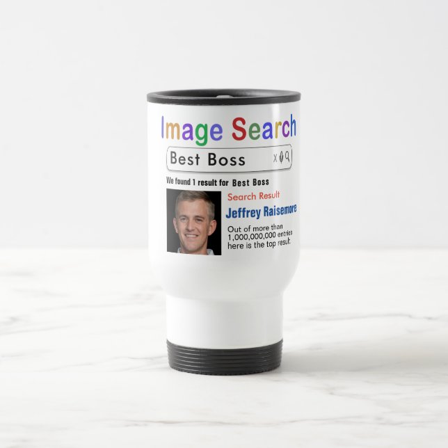 Funny Custom Best Boss Search Gift Mug (Center)
