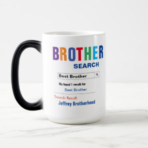 Funny Custom Best Brother Gift Magic Mug