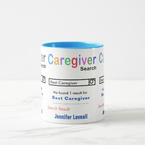 Funny Custom Best Caregiver Mug