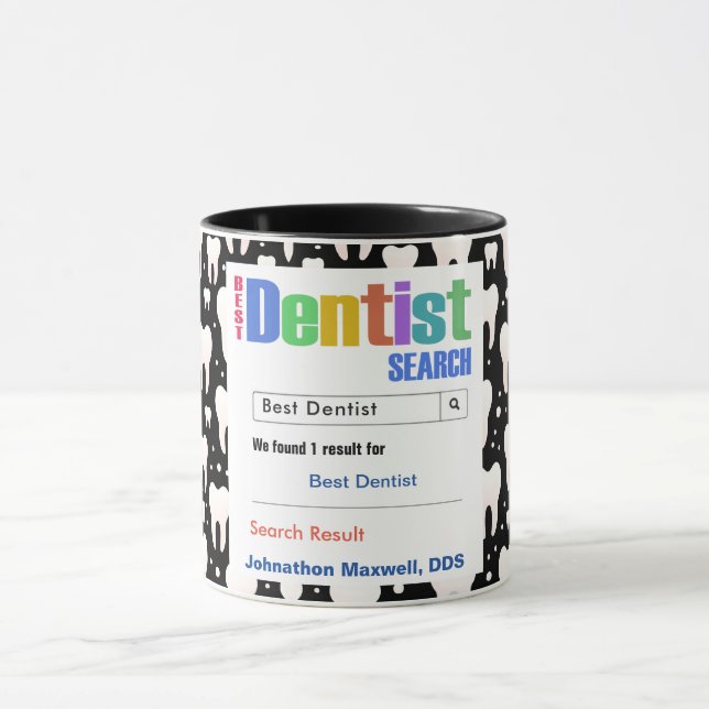 Funny Custom Best Dentist Gift Mug (Center)