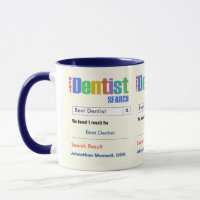 Funny Custom Best Dentist Gift Mug