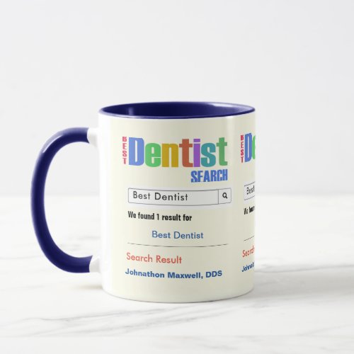 Funny Custom Best Dentist Gift Mug