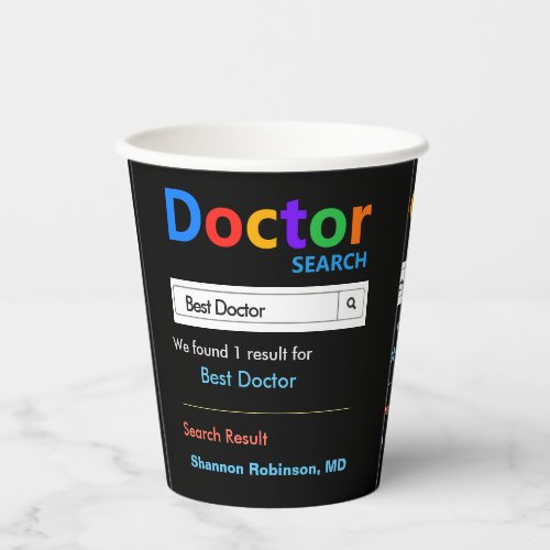 Funny Custom Best Doctor Gift  Paper Cups