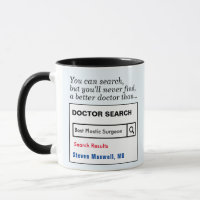 Funny Custom Best Doctor Plastic Surgeon Mug