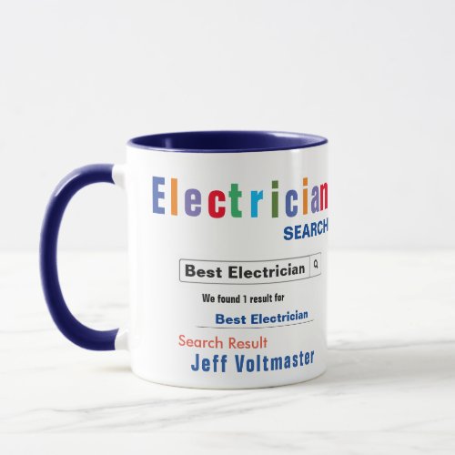 Funny Custom Best Electrician Mug