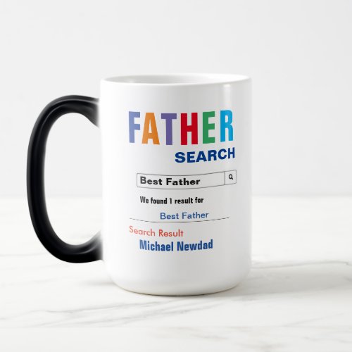 Funny Custom Best Father Gift Magic Mug
