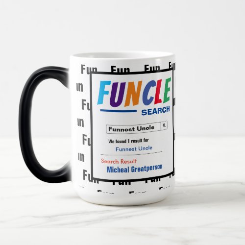 Funny Custom Best Funcle Gift Magic Mug