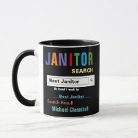 Funny Custom Best Janitor Mug